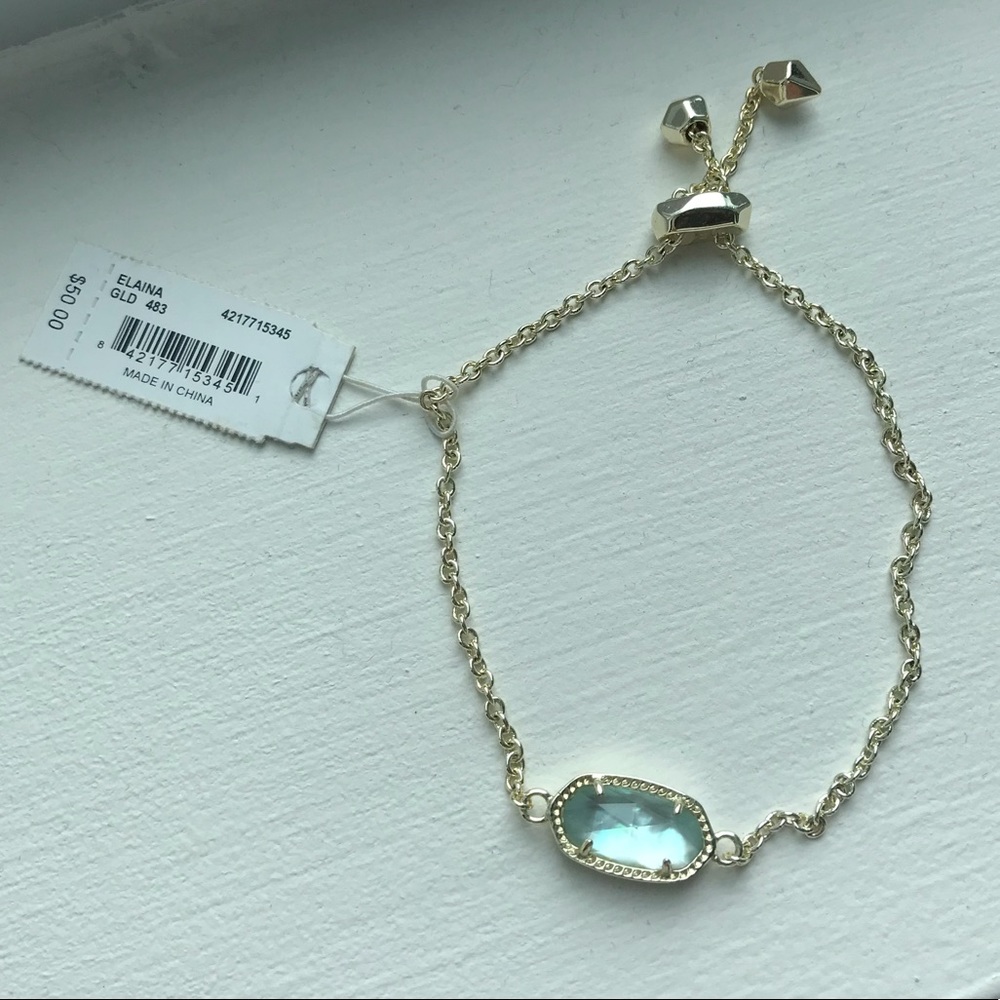 Kendra Scott Blue Elaina Adjustable Bracelet